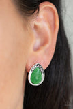 Paparazzi Earring - Stone Spectacular - Green