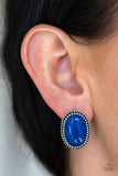Paparazzi Earring - Shiny Sediment - Blue