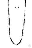 Paparazzi Necklace - Girls Have More FUNDS - Black