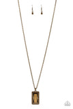 Paparazzi Necklace - Bada BLING Bada Boom - Brass