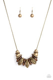 Paparazzi Necklace - Metro Mantra - Brass