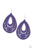 Paparazzi Earring - Zesty Zen - Purple