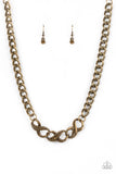 Paparazzi Necklace - Infinite Impact - Brass