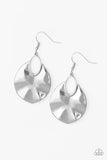 Paparazzi Earring - Ruffled Refinery - Silver