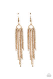 Paparazzi Earring - Singing in the REIGN - Gold