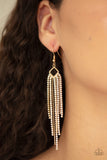Paparazzi Earring - Singing in the REIGN - Gold