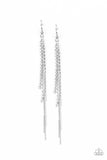 Paparazzi Earring - REIGN Check - White