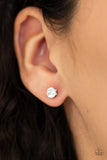 Paparazzi Earring - Delicately Dainty - White