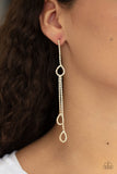 Paparazzi Earring - Chance of REIGN - Gold