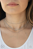 Paparazzi Necklace - Battle of the Glitz - White