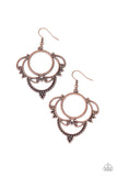 Paparazzi Earring - Metallic Macrame - Copper