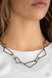 Paparazzi Necklace - Shattering Records - Black