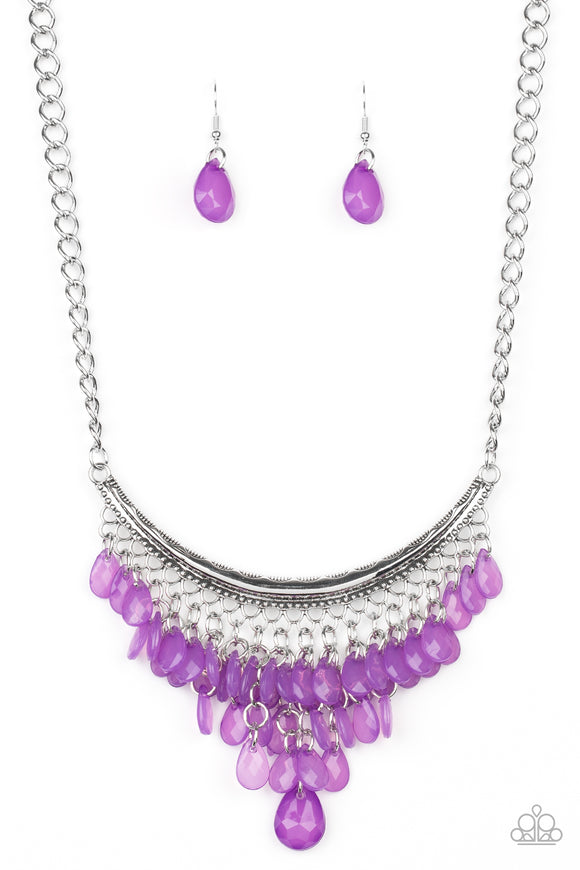 Paparazzi Necklace - Rio Rainfall - Purple