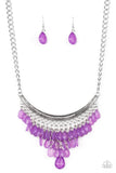 Paparazzi Necklace - Rio Rainfall - Purple