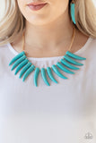 Paparazzi Necklace - Tusk Tundra - Blue