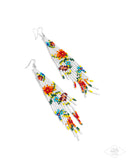 Paparazzi Earring PREORDER - Beaded Gardens - White