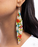 Paparazzi Earring PREORDER - Beaded Gardens - White