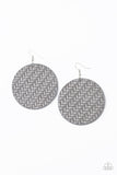 Paparazzi Earring - Plaited Plains - Silver