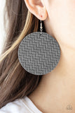 Paparazzi Earring - Plaited Plains - Silver