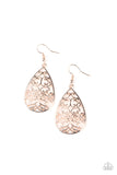 Paparazzi Earring - Divine Vine - Rose Gold