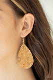 Paparazzi Earring - CORK It Over - Gold