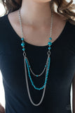 Paparazzi Necklace - Very Vintage - Blue