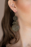 Paparazzi Earring - Garden Adventure - Brass