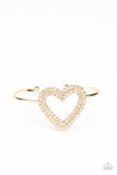 Paparazzi Bracelet - Heart Opener - Gold