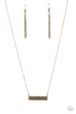 Paparazzi Necklace - Land Of The Free - Brass