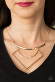 Paparazzi Necklace - Egyptian Edge - Gold