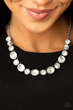 Paparazzi Necklace - Girls Gotta Glow - White
