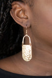 Paparazzi Earring - Resort Relic - Gold