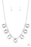 Paparazzi Necklace - GLOW-Getter Glamour - White