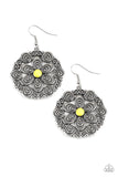 Paparazzi Earring - Grove Groove - Yellow