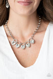 Paparazzi Necklace - HEART On Your Heels - White