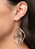 Paparazzi Earring - Retro Resplendence - Rose Gold