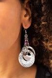 Paparazzi Earring - Wanderlust Garden - Purple