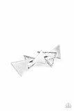 Paparazzi Hair Accessory - Know All The TRIANGLES - Silver