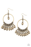 Paparazzi Earring - Metallic Harmony - Brass