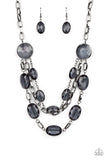 Paparazzi Necklace - I Need a GLOW-cation - Black