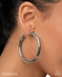 Paparazzi Earring - Curve Ball - Silver