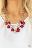 Paparazzi Necklace - Cosmic Getaway - Red