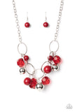 Paparazzi Necklace - Cosmic Getaway - Red