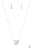 Paparazzi Necklace - Out of the GLITTERY-ness of Your Heart - White