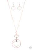 Paparazzi Necklace - The Inner Workings - Rose Gold