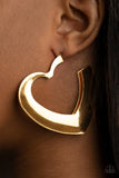 Paparazzi Earring - Heart-Racing Radiance - Gold