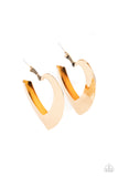 Paparazzi Earring - Heart-Racing Radiance - Gold