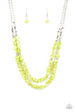 Paparazzi Necklace - Staycation Status - Green