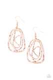 Paparazzi Earring - Artisan Relic - Rose Gold