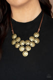 Paparazzi Necklace - Token Treasure - Brass